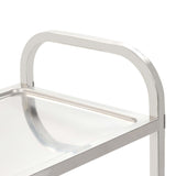 Carrello da Cucina a 3 Livelli 96,5x55x90 cm in Acciaio Inox