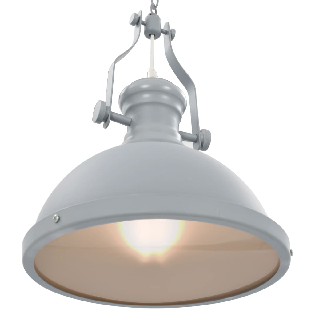 Lampadario Grigio Rotondo E27