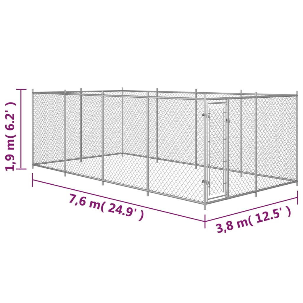 Canile da Esterno 8x4x2 m