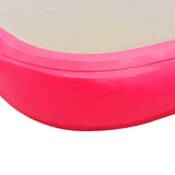 Tappetino Ginnastica Gonfiabile con Pompa 300x100x10cm PVC Rosa