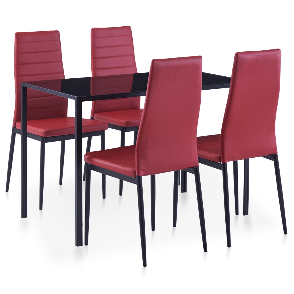 Set da Pranzo 5 pz Rosso Vino