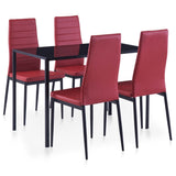 Set da Pranzo 5 pz Rosso Vino