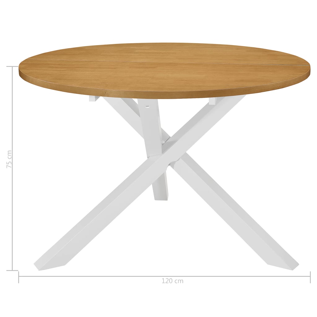 Set per Sala da Pranzo 5 pz in MDF Bianco