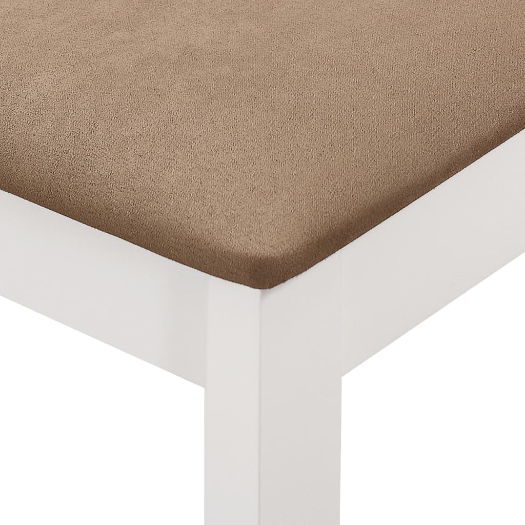 Set per Sala da Pranzo 5 pz in MDF Bianco