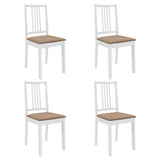 Set per Sala da Pranzo 5 pz in MDF Bianco