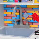 Cucina Giocattolo per Bambini in MDF 80x30x85 cm Multicolore