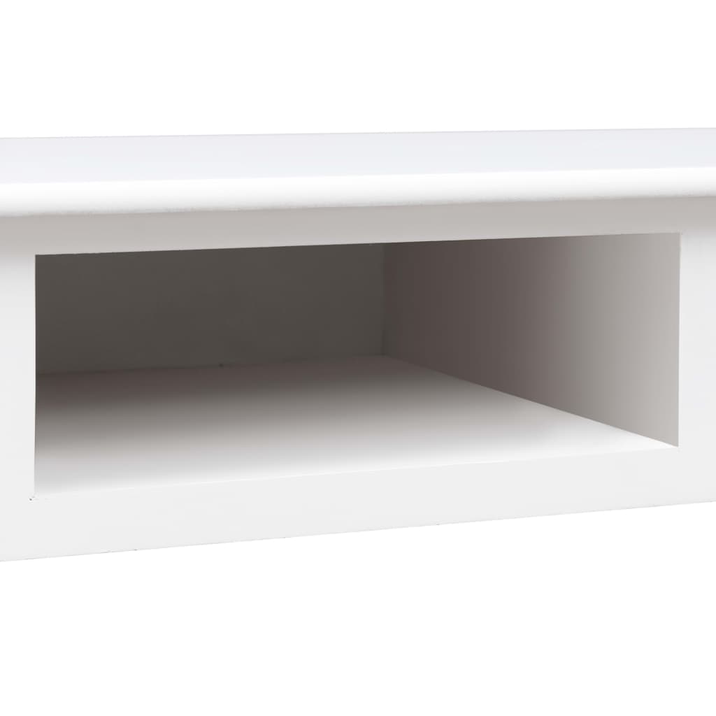 Scrivania Bianca 110x45x76 cm in Legno