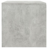 Comodino Grigio Cemento 40x30x30 cm in Legno Multistrato