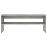 Tavolino Salotto Grigio Cemento 100x40x40 cm Legno Multistrato