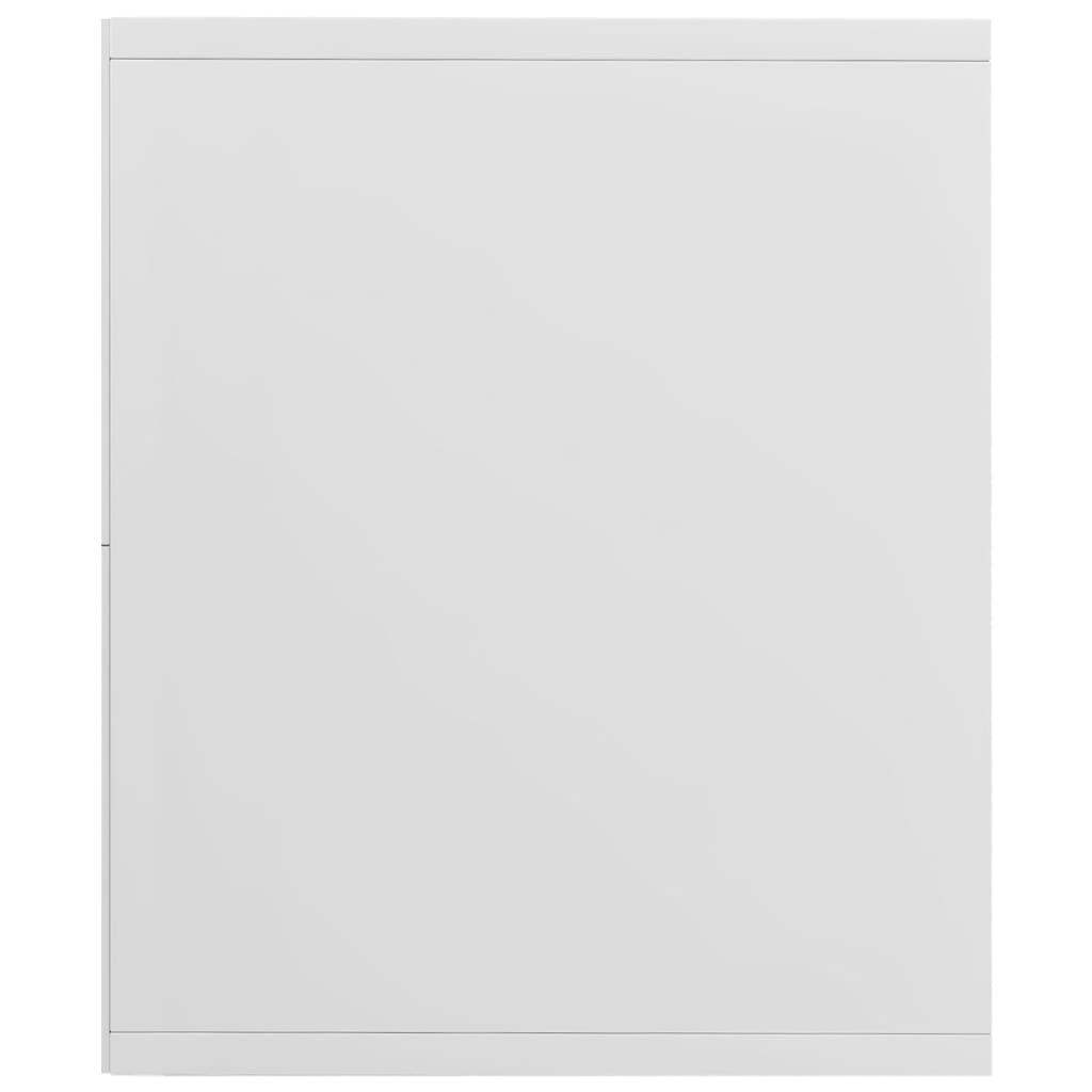 Libreria/Mobile TV Bianco Lucido 36x30x143 cm Legno Multistrato