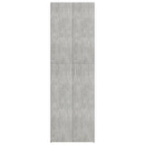 Armadio da Ufficio Grigio Cemento 60x32x190cm Legno Multistrato