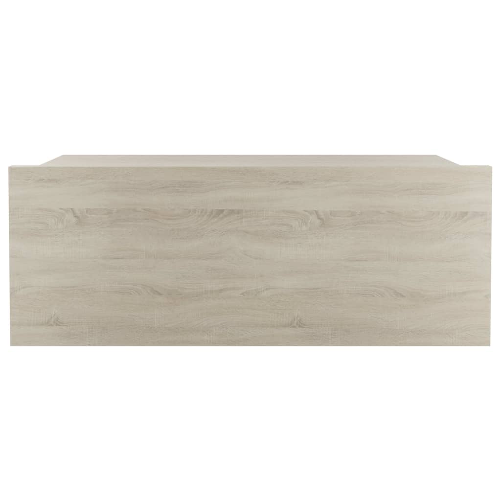 Comodino Pensile Rovere Sonoma 40x30x15 cm in Legno Multistrato