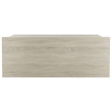 Comodini Pensili 2pz Rovere Sonoma 40x30x15cm Legno Multistrato