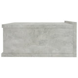 Comodini Pensili 2pz Grigio Cemento 40x30x15 Legno Multistrato