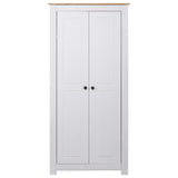 Armadio Bianco 80x50x171,5 cm Legno Massello Pino Panama Range