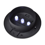 Lampade Solari da Esterno per Recinzioni 12 pz LED Nero