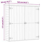 Rimessa Attrezzi da Giardino 163x50x171 cm in Pino Impregnato