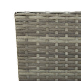 Panchina da Giardino con Cuscini 176 cm in Polyrattan Grigio