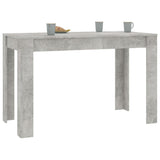 Tavolo da Pranzo Grigio Cemento 120x60x76 cm Legno Multistrato