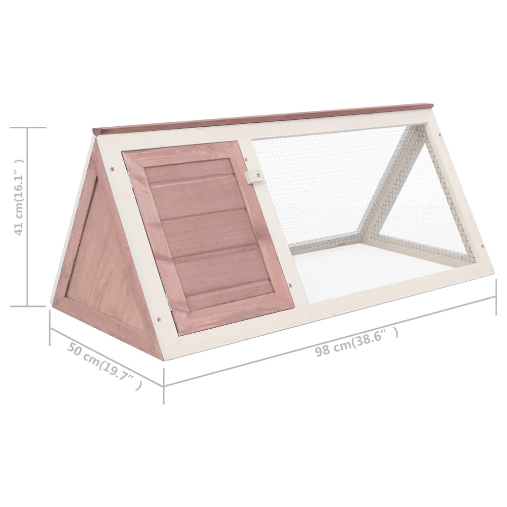 Conigliera in Legno Marrone