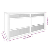 Terrario in Legno Multistrato 100x47x47 cm