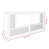 Terrario in Legno Multistrato 80x40x40 cm