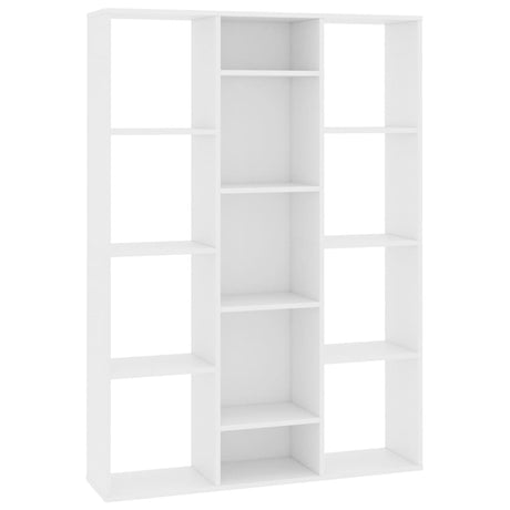 Libreria/Divisorio Bianco 100x24x140 cm in Legno Multistrato