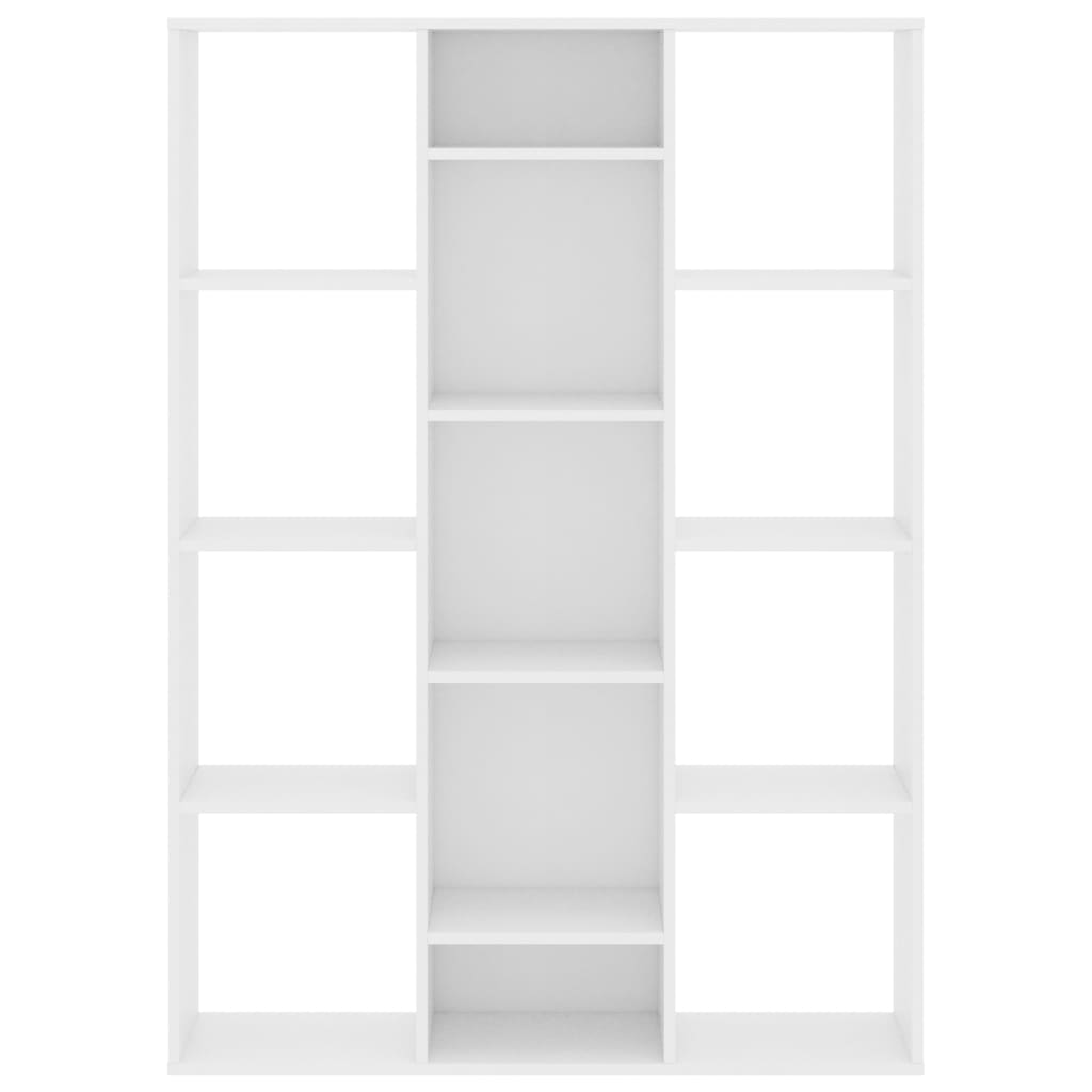 Libreria/Divisorio Bianco 100x24x140 cm in Legno Multistrato