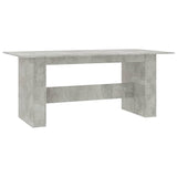 Tavolo da Pranzo Grigio Cemento 180x90x76 cm Legno Multistrato