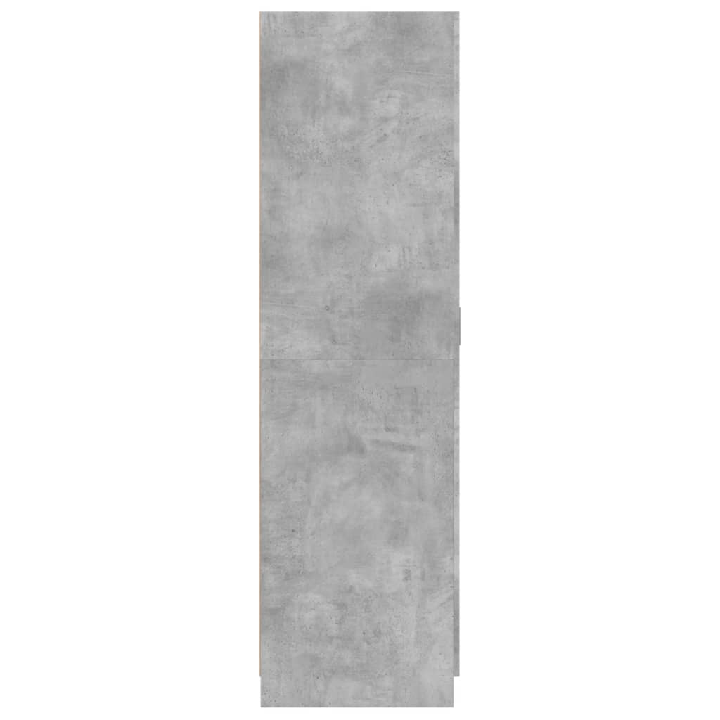 Armadio Grigio Cemento 80x52x180 cm in Legno Multistrato