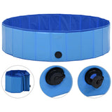 Piscina per Cani Pieghevole Blu 120x30 cm in PVC