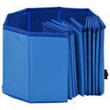 Piscina per Cani Pieghevole Blu 120x30 cm in PVC