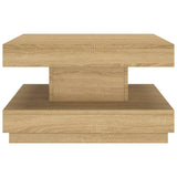 Tavolino da Salotto Marrone Chiaro 60x60x35 cm in MDF