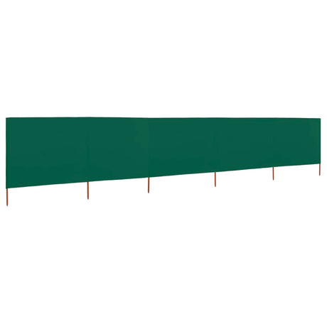 Paravento a 5 Pannelli in Tessuto 600x120 cm Verde