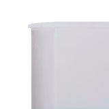 Paravento a 5 Pannelli in Tessuto 600x160 cm Bianco Sabbia
