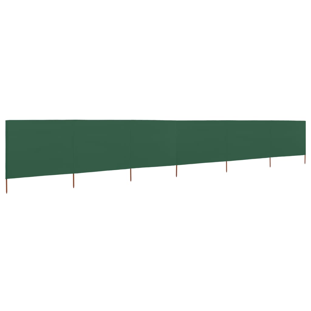 Paravento a 6 Pannelli in Tessuto 800x120 cm Verde