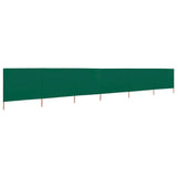 Paravento a 6 Pannelli in Tessuto 800x160 cm Verde