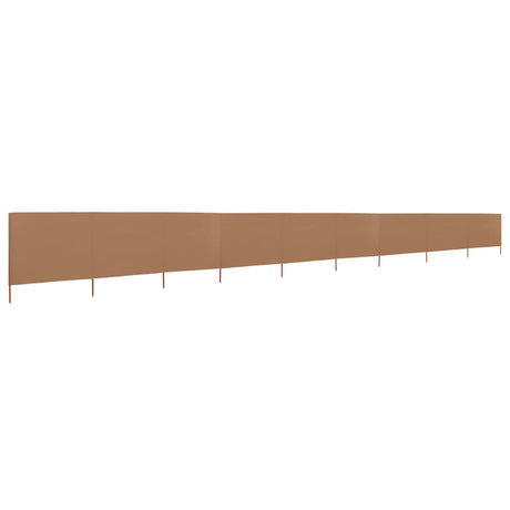 Paravento a 9 Pannelli in Tessuto 1200x160 cm Grigio Talpa