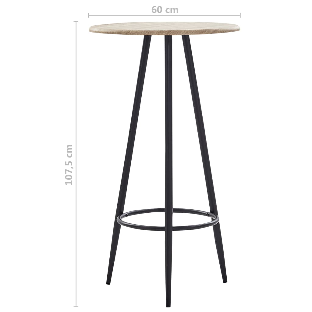 Tavolo da Bar Rovere 60x107,5 cm in MDF