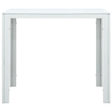 Tavolino da Salotto Bianco 78x78x74 cm HDPE Aspetto Legno