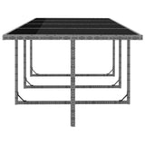 Set da Pranzo da Giardino 13 pz e Cuscini Polyrattan Antracite