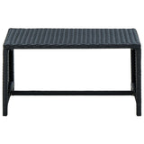 Tavolino da Salotto Nero 70x40x38 cm in Polyrattan