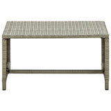 Tavolino da Salotto Beige 70x40x38 cm in Polyrattan