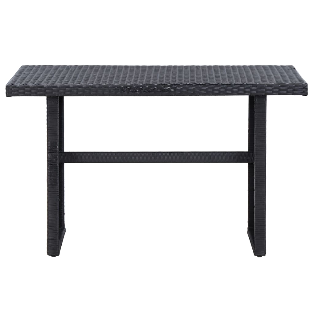 Set Divani da Giardino 3 pz con Cuscini in Polyrattan Nero