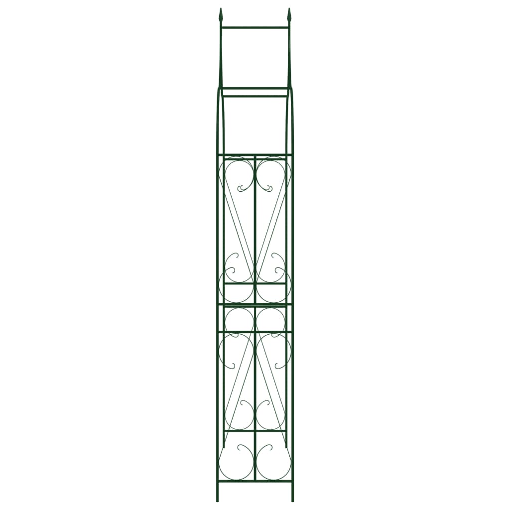 Arco da Giardino Verde Scuro 120x38x258 cm in Ferro