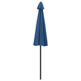 Ombrellone da Esterni con Palo in Alluminio 270 cm Azzurro