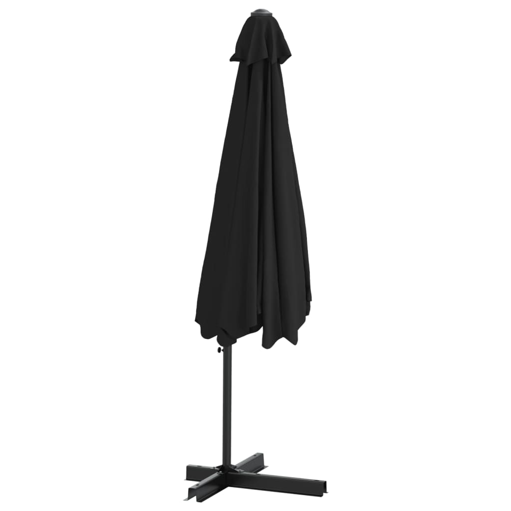 Ombrellone da Esterni con Palo in Metallo 300 cm Nero