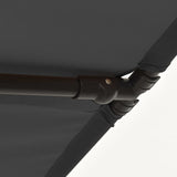 Ombrellone da Esterni con Palo in Alluminio 180x110cm Antracite