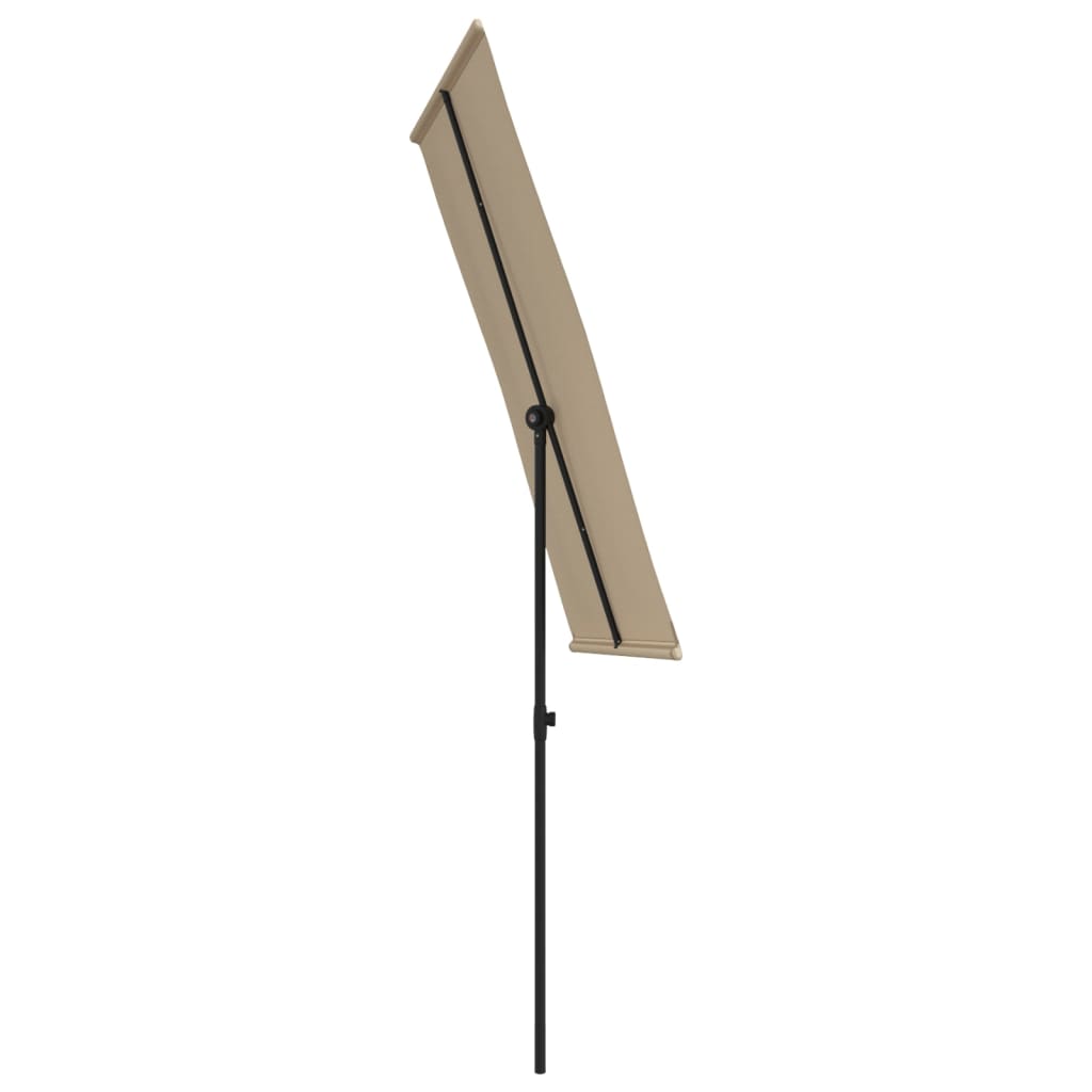 Ombrellone da Esterni con Palo in Alluminio 180x110cm Talpa