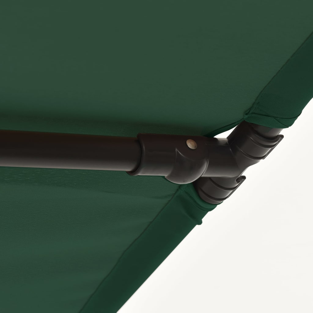 Ombrellone da Esterni con Palo in Alluminio 2x1,5 m Verde